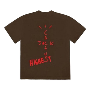 Travis Scott Jordan Cactus Jack Highest T Shirt - Brown - Used Travis Scott