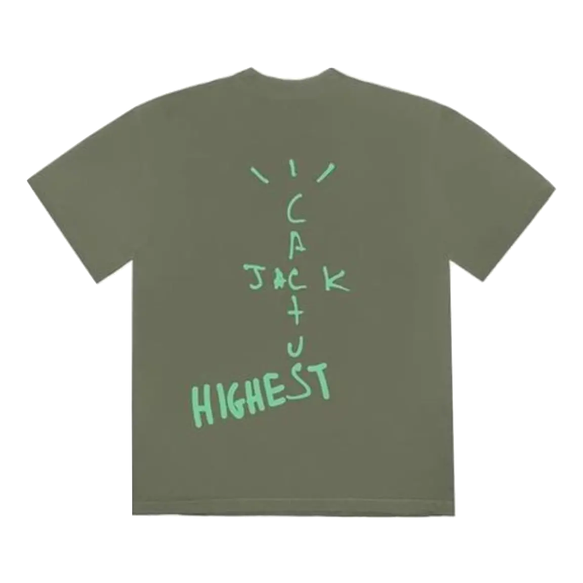 Travis Scott Jordan Cactus Jack Highest T Shirt - Olive Travis Scott