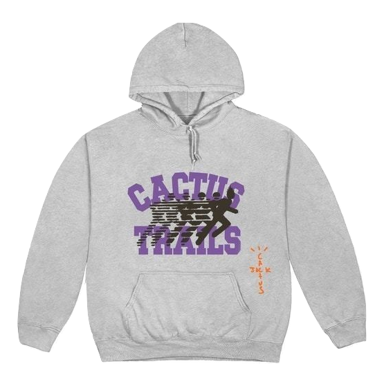 Travis Scott Cactus Running Wild Varsity Hoodie - Sport Grey