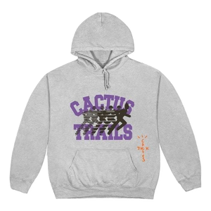 Travis Scott Cactus Running Wild Varsity Hoodie - Sport Grey