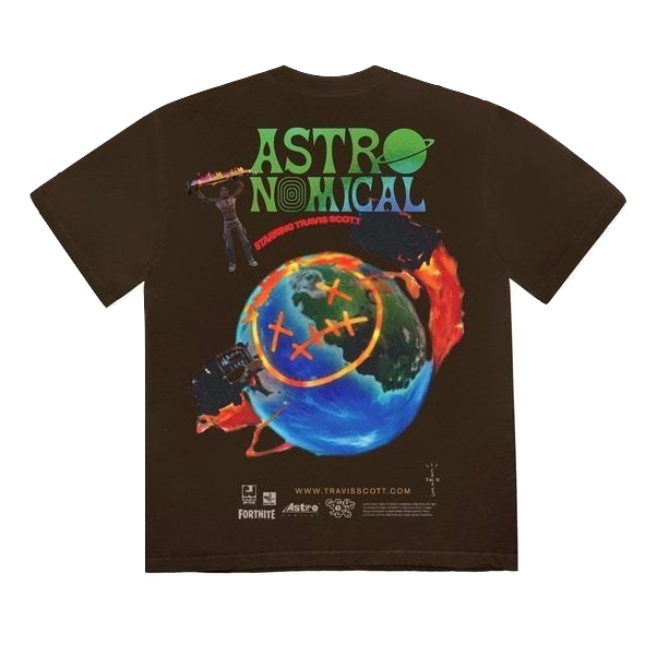 Travis Scott The Scotts Sicko Event T-Shirt - Brown Travis Scott