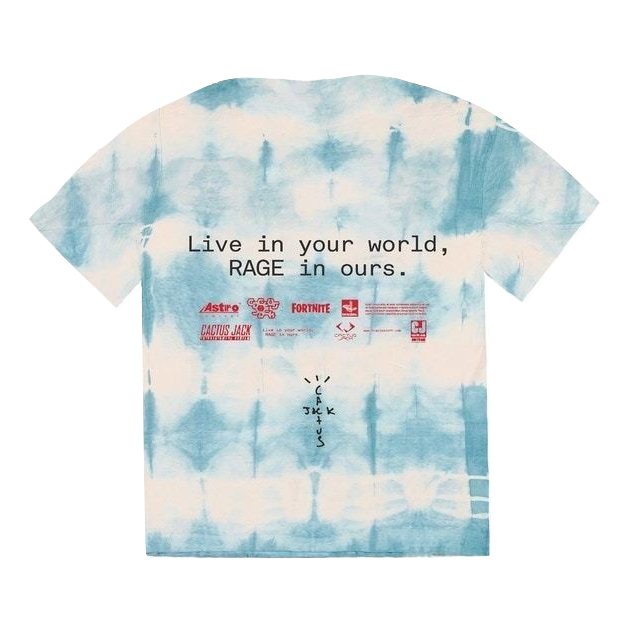 Travis Scott The Scotts World Tie Dye T-Shirt - Tie Dye - Used Travis Scott