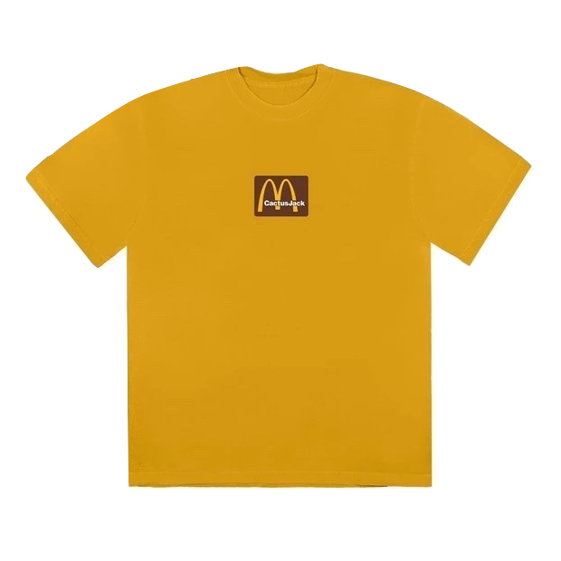 Travis Scott x McDonald's Sesame Inv T- Shirt - Gold