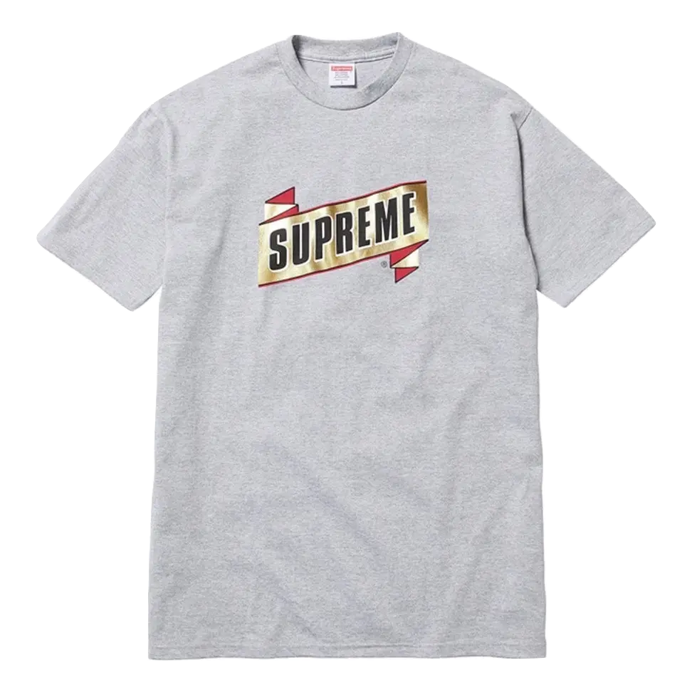 Supreme Emblem Tee - Gray - Used Supreme