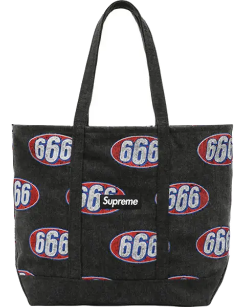 Supreme 666 Denim Tote Bag Supreme