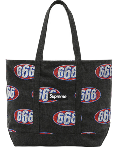 Supreme 666 Denim Tote Bag