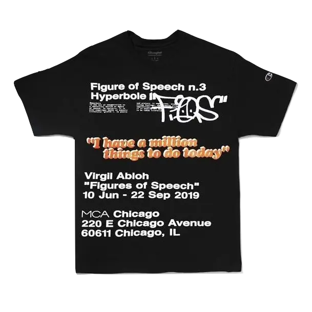 Virgil Abloh x MCA FOS Million Things Tee - Black Virgil Abloh
