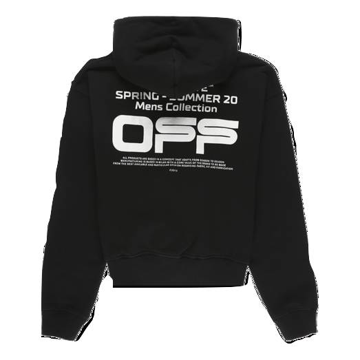 Off-White Wavy Line Logo Hoodie - Black OFF-WHITE