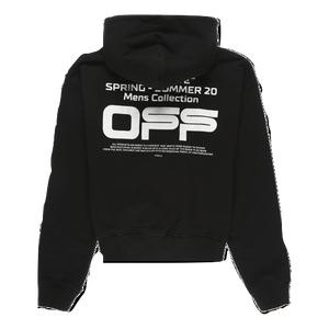 Off-White Wavy Line Logo Hoodie - Black OFF-WHITE