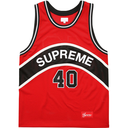 Supreme Curve Basketball Jersey - Red