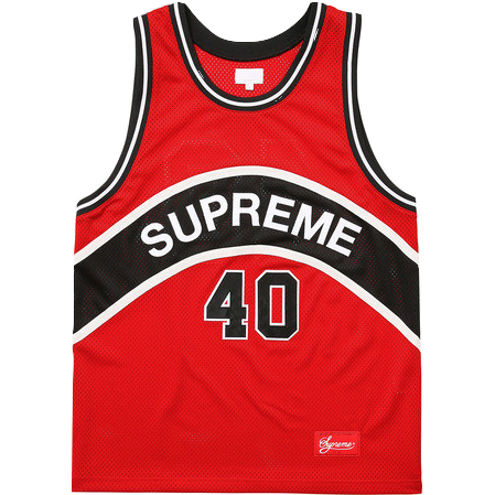 Supreme Curve Basketball Jersey - Red – Grails SF