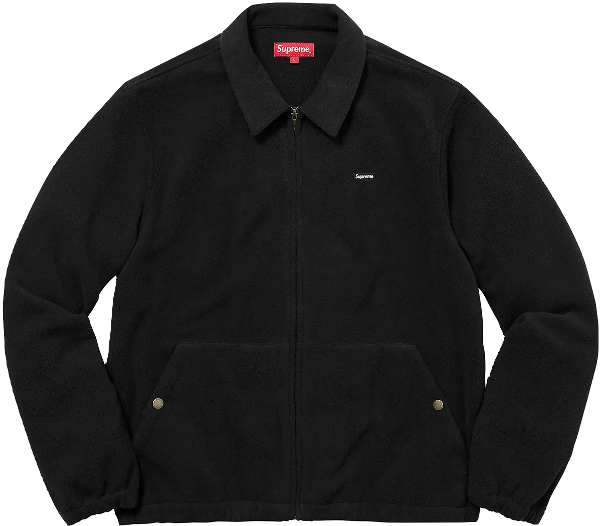 Supreme Polartec Harrington Jacket - Black - Used Supreme