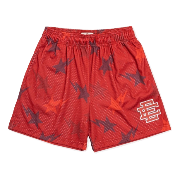 A Bathing Ape X Eric Emanuel Basic Short - Red Bape