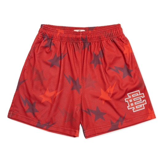 A Bathing Ape X Eric Emanuel Basic Short - Red Bape