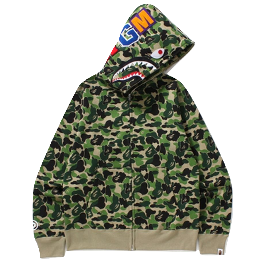 A Bathing Ape ABC Full Zip Shark Hoodie