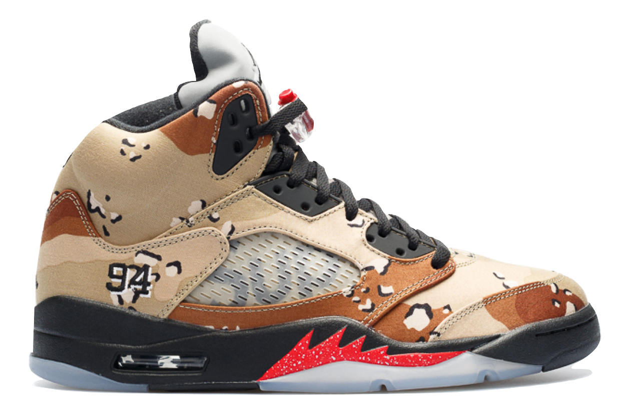 Air Jordan 5 Retro - Supreme Desert Camo - Used