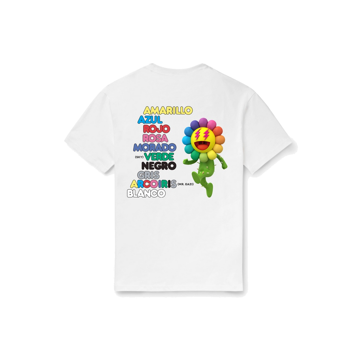 J Balvin x Takashi Murakami Album Tee - White - Used Takashi Murakami