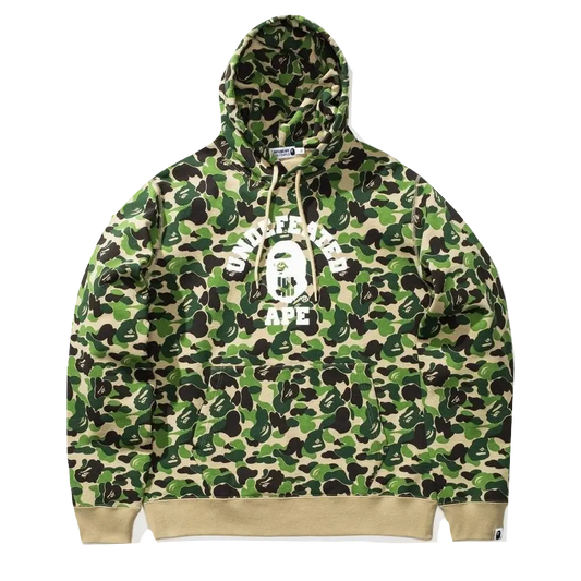 A Bathing Ape x Undefeated Hoodie - Green - Used Bape