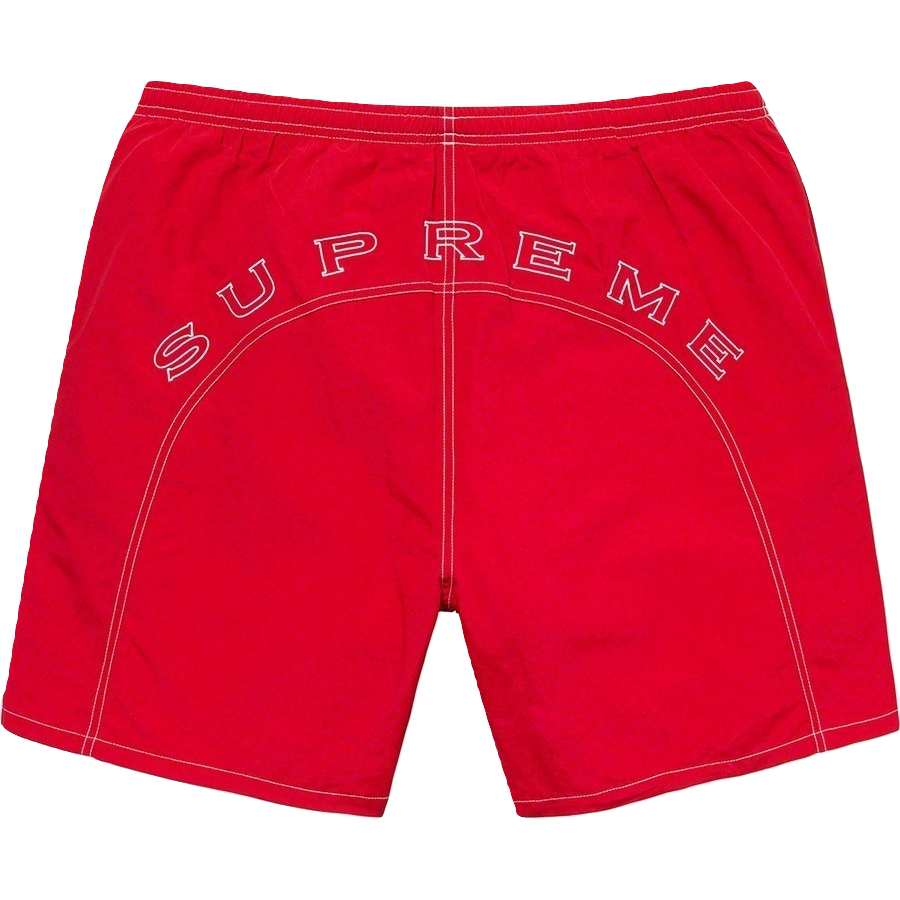 Supreme Arc Logo Water Short - Red Supreme