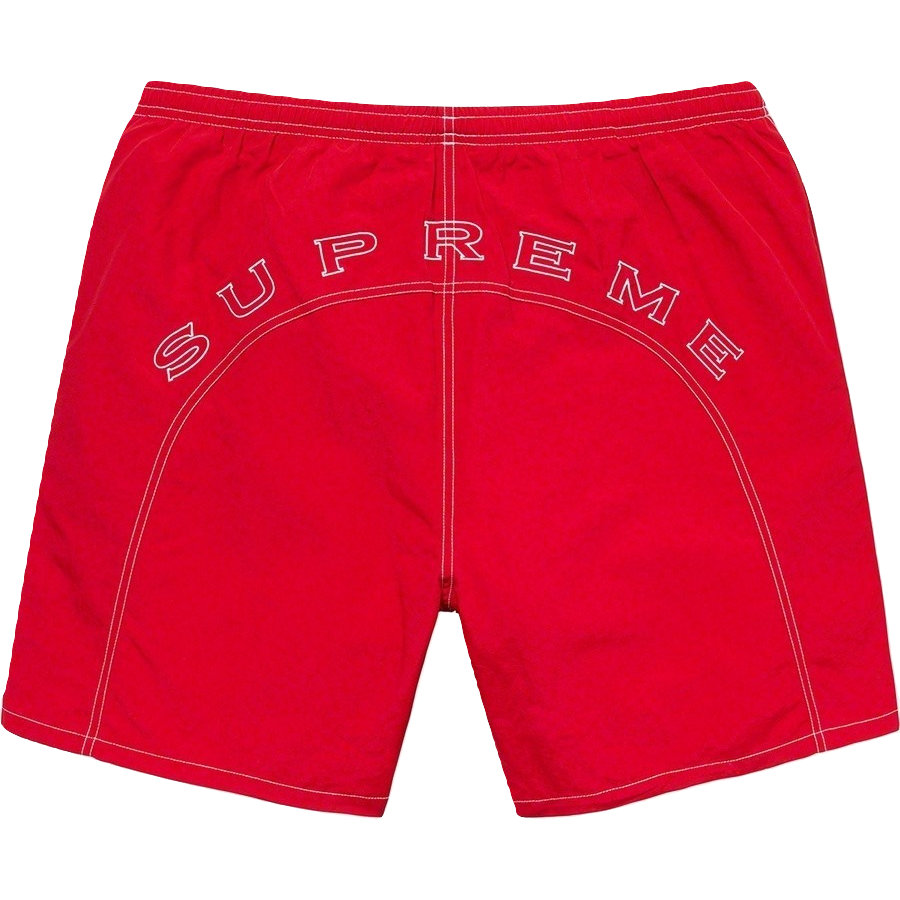 Supreme Arc Logo Water Short - Red