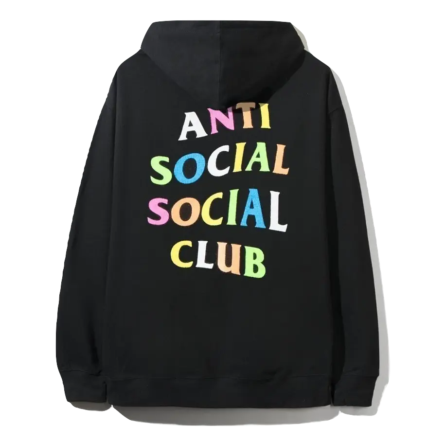 ASSC Rainbow Hoodie - Black Anti Social Social Club