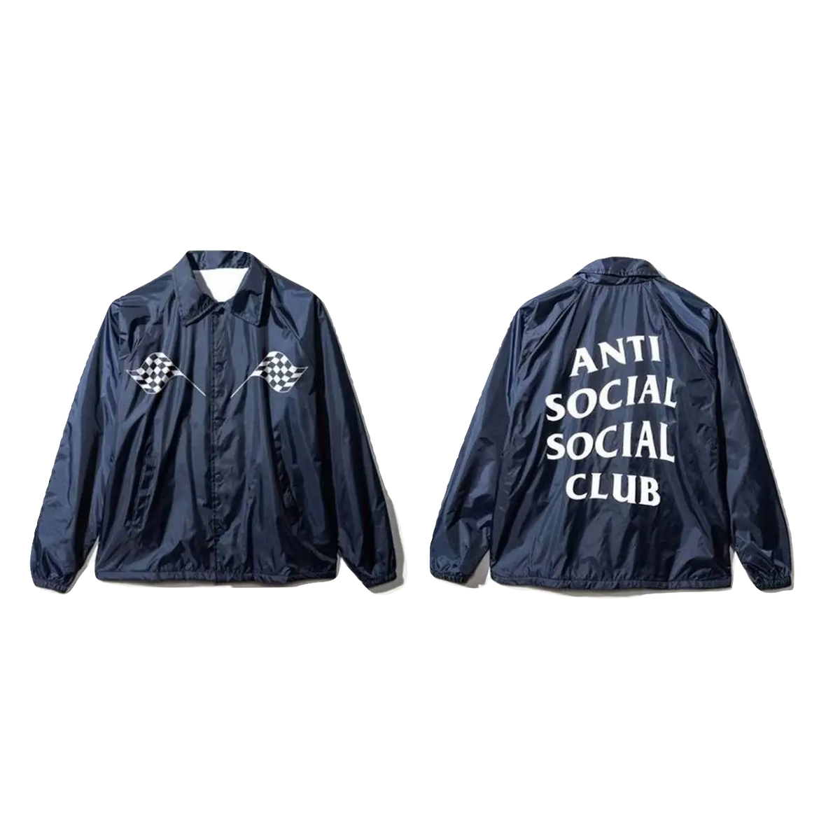 ASSC x Period Correct Coach Jacket - Navy Anti Social Social Club