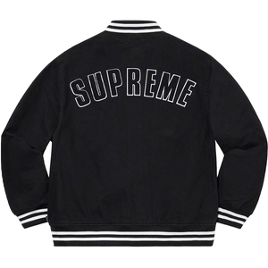 Supreme/New Era/MLB Varsity Jacket - Black Supreme