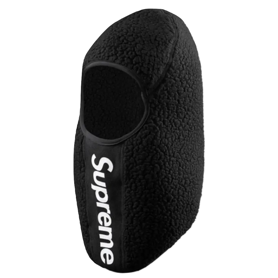 Supreme/Polartec Deep Pile Balaclava - Black Supreme