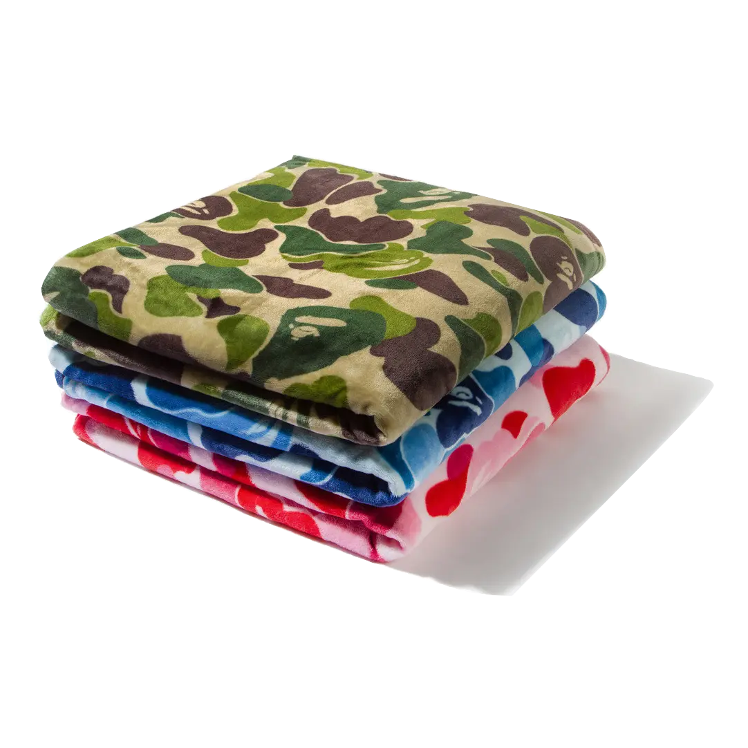 A Bathing Ape ABC Camo Blanket - Green Bape