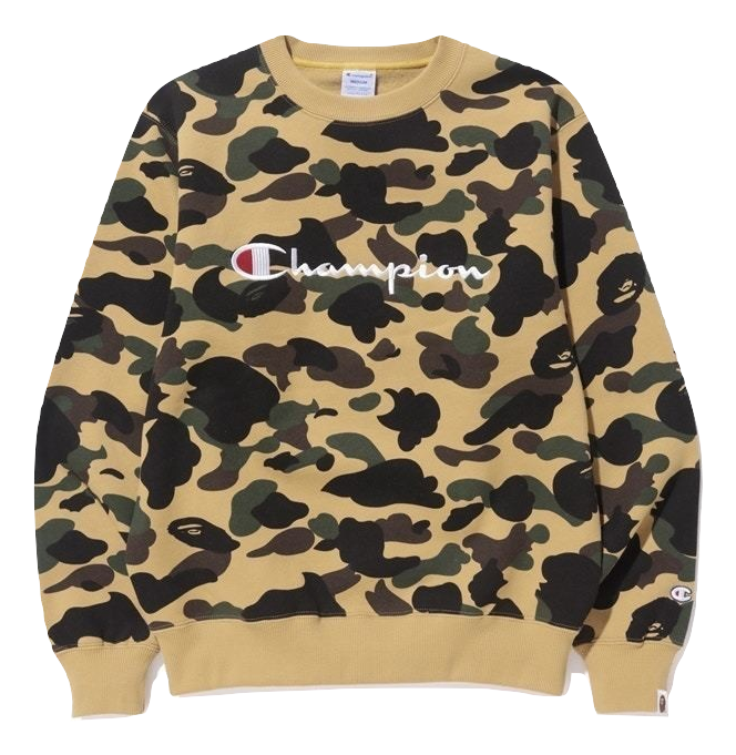 Bape/Champion 1st Camo Crewneck