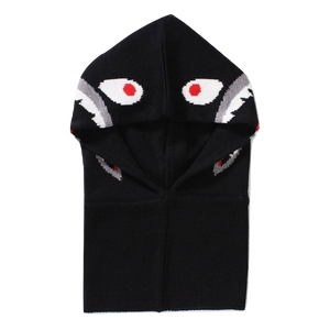Bape Shark Neck Warmer w/ Hood - Black