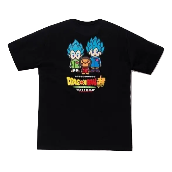 A Bathing Ape Dragon Ball Super Son Goku & Vegeta Tee - Black Bape