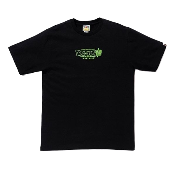 A Bathing Ape Dragon Ball Super Son Goku & Vegeta Tee - Black - Used Bape