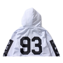A Bathing Ape Multi Logo Mesh Pullover Hoodie - White - Used