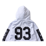 A Bathing Ape Multi Logo Mesh Pullover Hoodie - White - Used