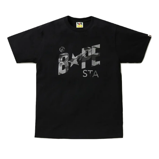 A Bathing Ape Reflection Camo Bapesta Tee Bape