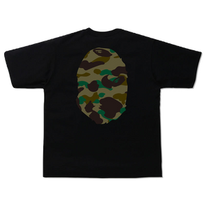 A Bathing Ape 1st Camo Big Ape Head Tee - Black/Green Camo Bape
