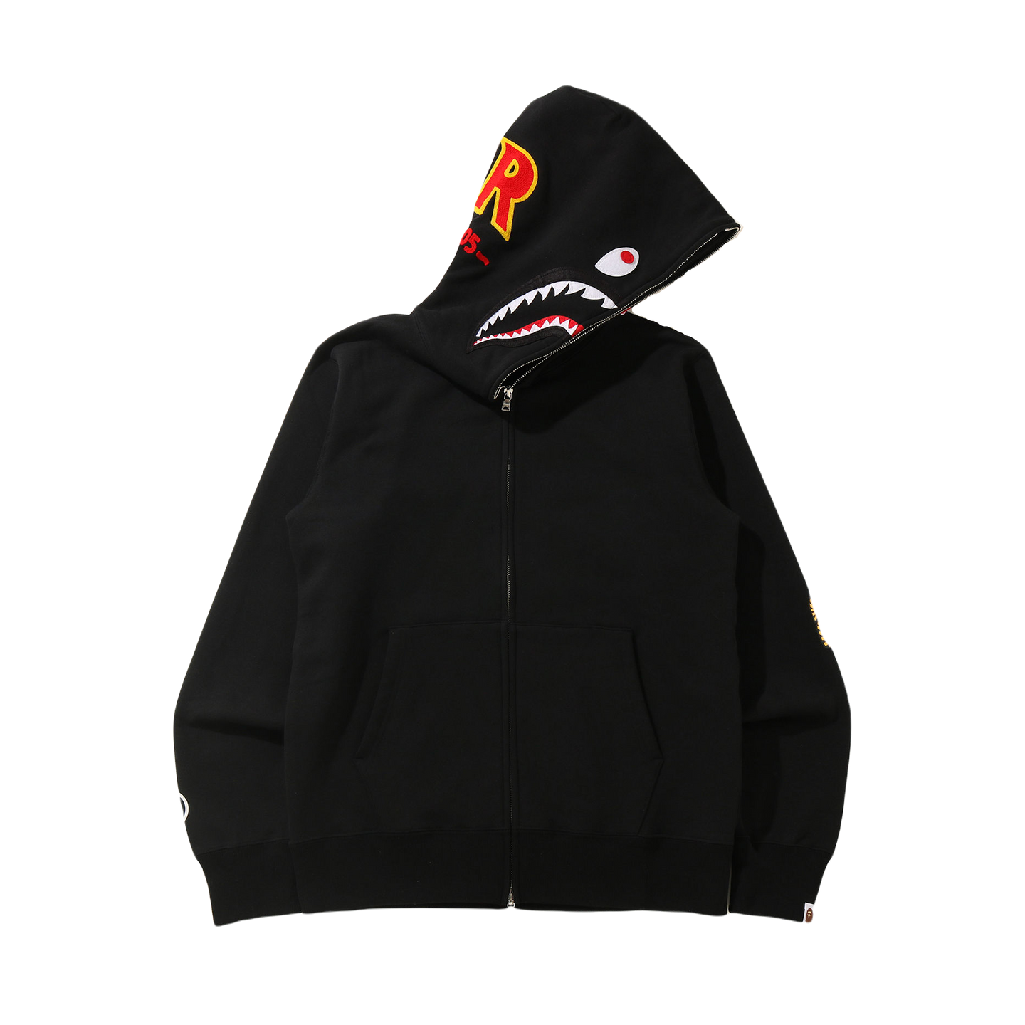 A Bathing Ape Shark Full Zip PONR Hoodie Black