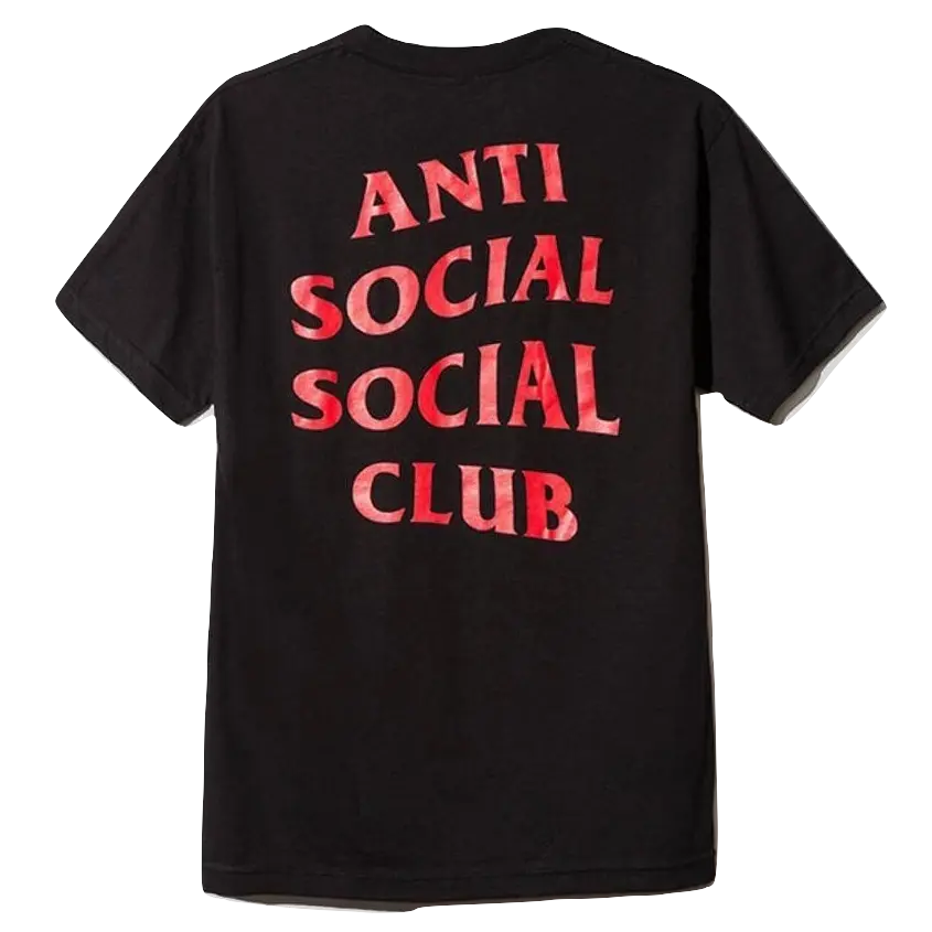 Anti Social Social Club Tee - Black/Red Anti Social Social Club