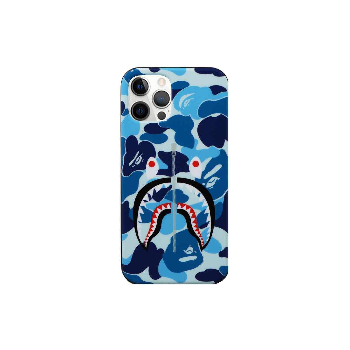 A Bathing Ape ABC Camo Shark iPhone 12 / 12 Pro Case - Blue Bape