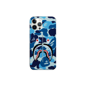 A Bathing Ape ABC Camo Shark iPhone 12 / 12 Pro Case - Blue