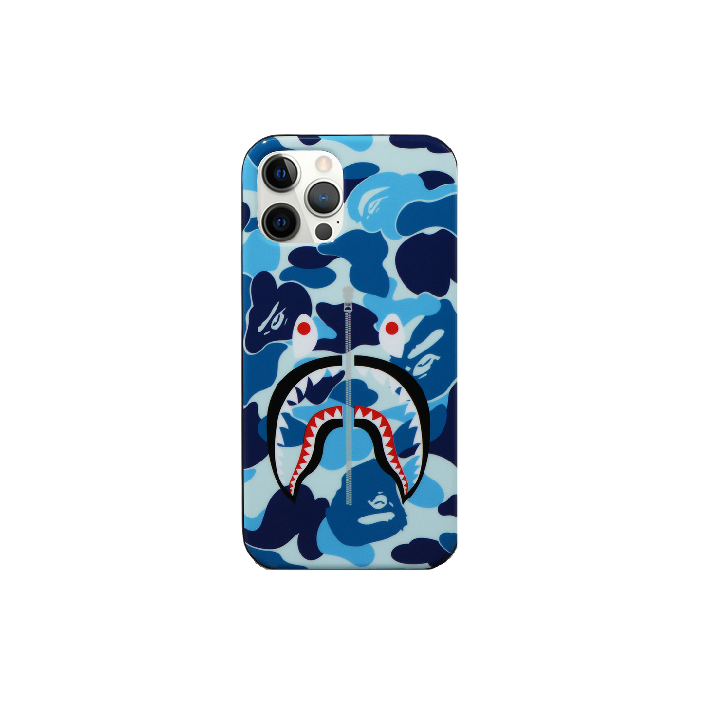 A Bathing Ape ABC Camo Shark iPhone 12 / 12 Pro Case - Blue