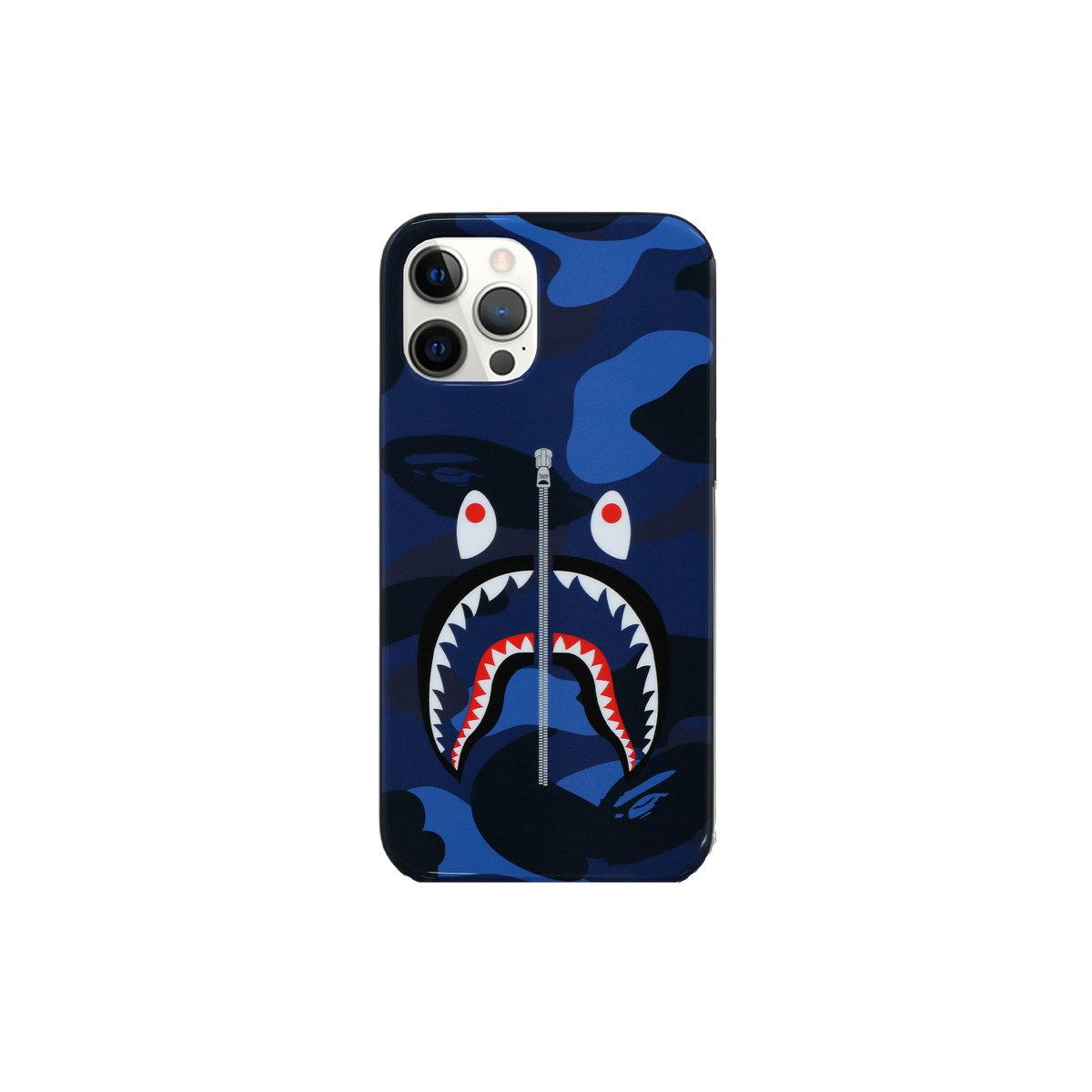 A Bathing Ape Color Camo Shark iPhone 12 / 12 Pro Case - Navy Bape