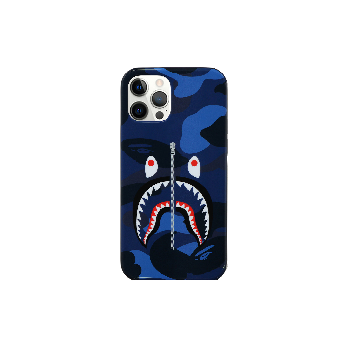 A Bathing Ape Color Camo Shark iPhone 12 / 12 Pro Case - Navy