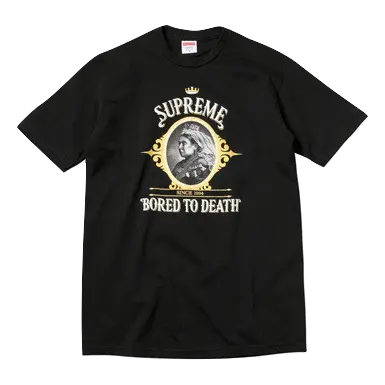 Supreme Bored To Death Tee - Black FW10 Supreme