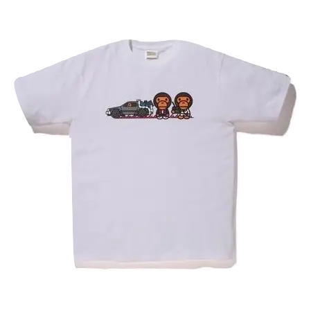 A Bathing Ape x Back to The Future Tee - White Bape