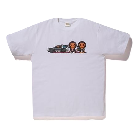 A Bathing Ape x Back to The Future Tee - White - Used