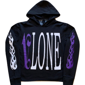 VLone x Palm Angels Hoodie - Black/Purple VLone
