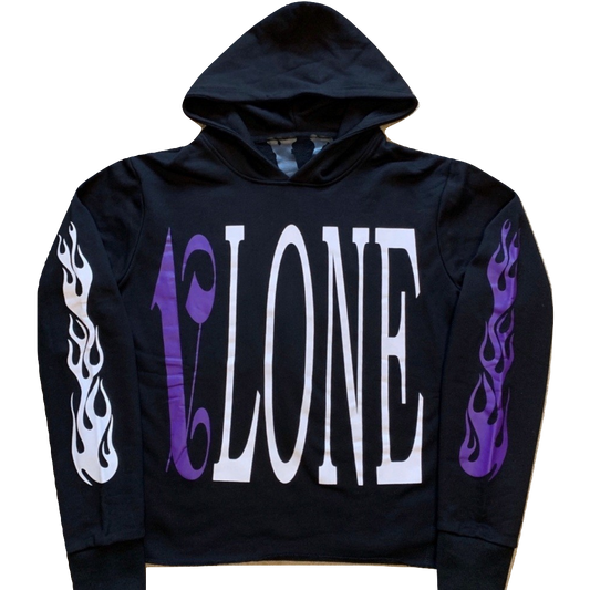 VLone x Palm Angels Hoodie - Black/Purple - Used
