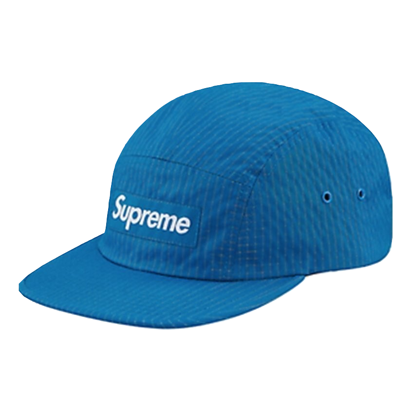 Supreme Overdyed Ripstop Camp Cap - Blue